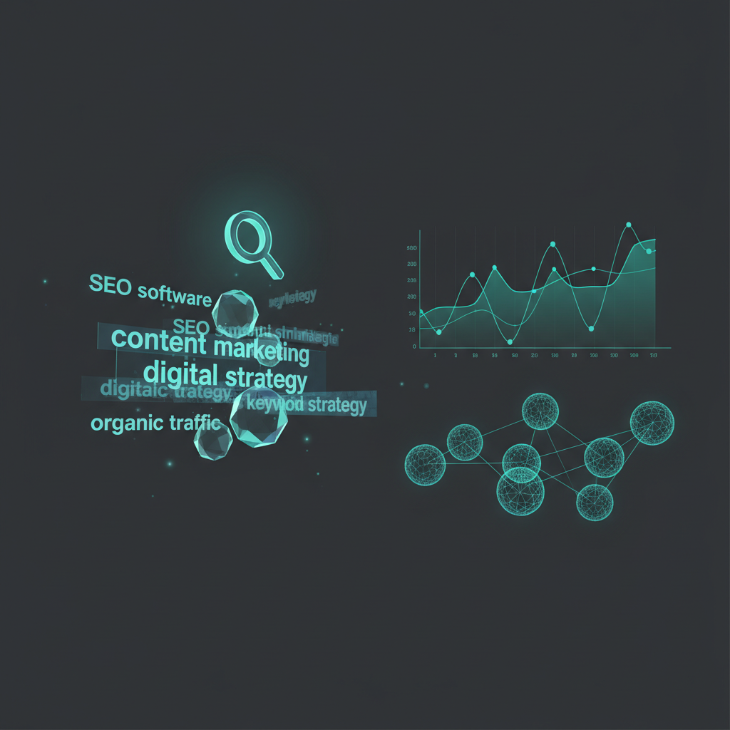 Keyword research tool interface showing search analytics